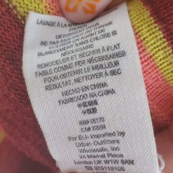 🌼🌿👒✨FREE PEOPLE Women’s Striped Boho Chic light weightPullover Sweater – Sz M - Picture 5 of 6